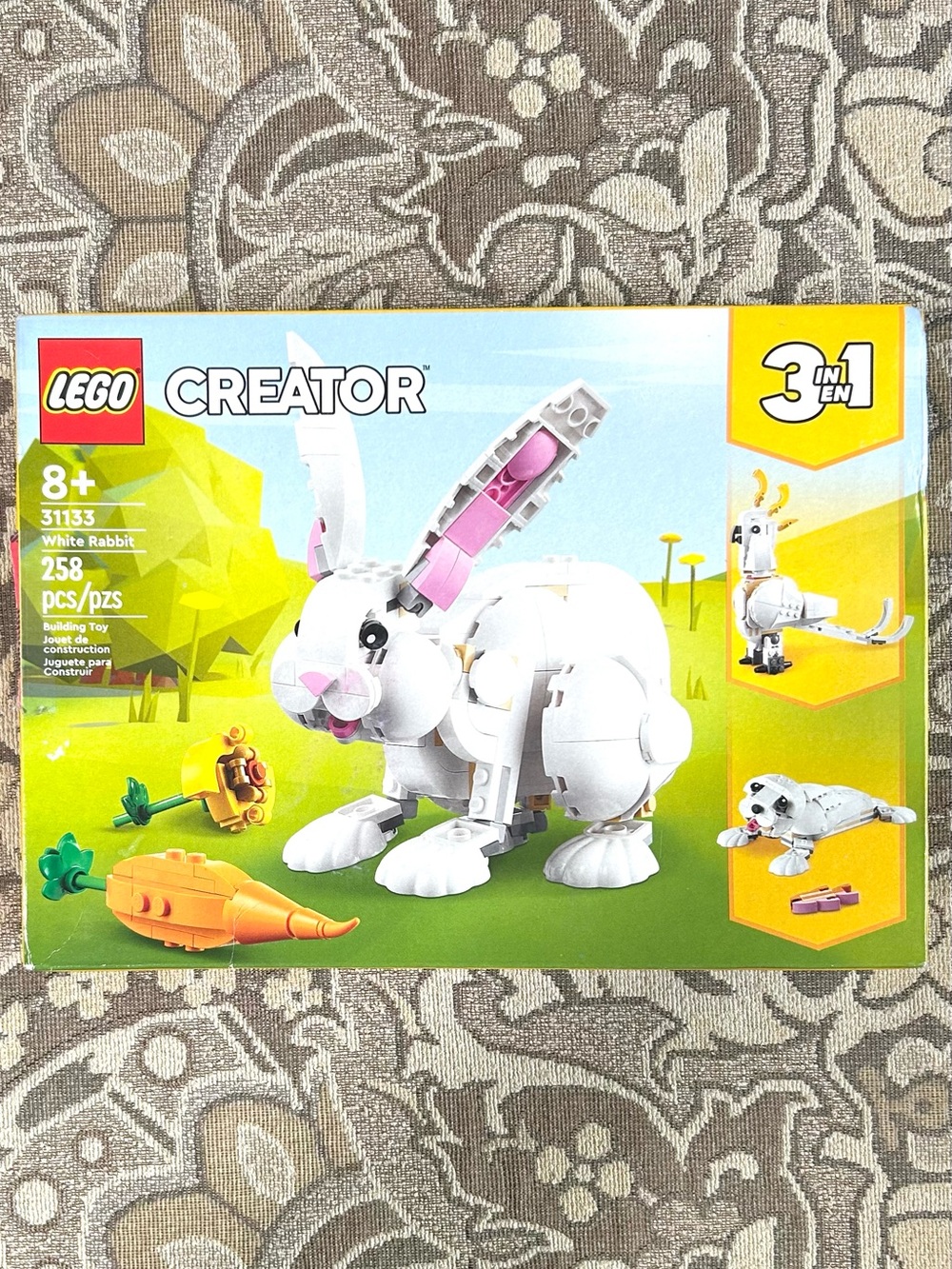 Sealed Bags Lego Creator 3-in-1 White Rabbit /Seal / Cockatoo #31133 DAMAGED BOX